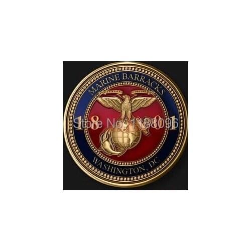 Copper coins cheap Commemorative Coins custom metal 3D marine coins