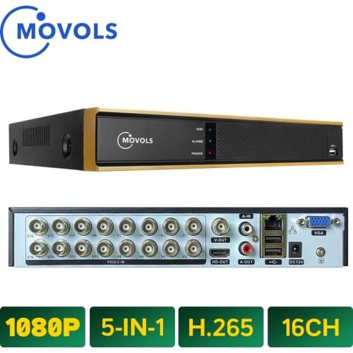 MOVOLS DVR 16CH 8CH CCTV Video Recorder For AHD Camera Analog Camera IP Camera Onvif P2P 1080P Video Surveillance DVR Recorder
