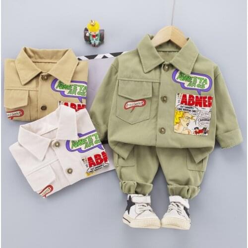 New Spring Autumn Baby Boys Clothes Children Cotton Sports Jacket Pants 2Pcs/sets Toddler Casual Costume Kids Infant Tracksuits