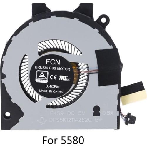 Laptop Notebook CPU Cooling Fan Cooler Radiator Replacement for 5580 Accessories Efficient Heat Dissipation Low Noise