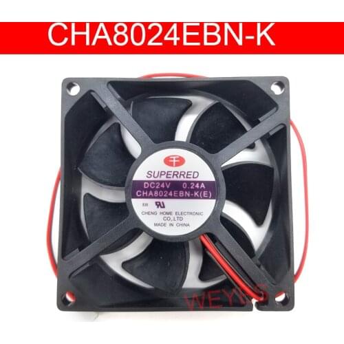 Original for CHA8024EBN-K (E) 8025 24V 8cm 0.24A 2-wire nverter cooling fan