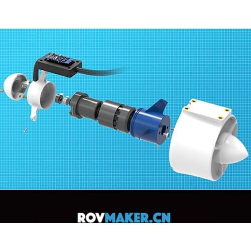 Underwater Thruster Underwater Motor Powertrain Built-in 30a Forward and Reverse ESC