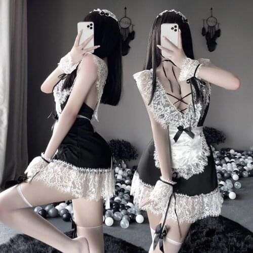 Sexy Costumes for Role Playing for Women Maid Cosplay Slutty Dresses for Sex Skirt Erotic Porno Schoolgirl Uniform Nightwear