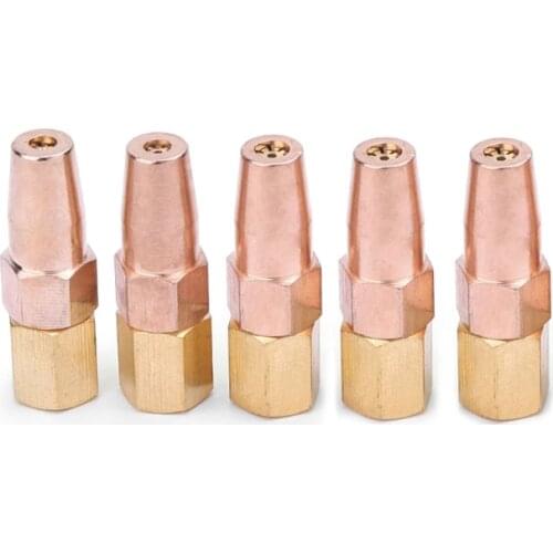 5 Pcs H01-6 Propane Gas Welding Nozzle Oxygen Gas Contact Tips Holder Gas Nozzle K9FA