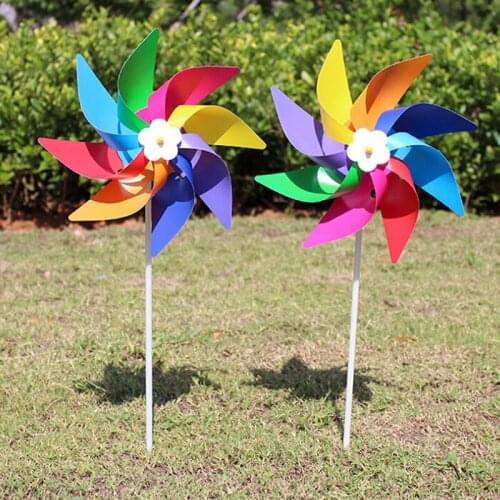 Handmade Wind Spinner Garden Yard Party Camping Windmill Wind Spinner Ornament Decoration Kids Toy