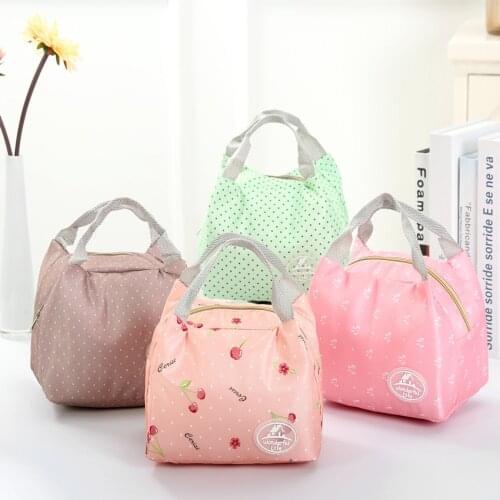 New Cool Insulation Bag Thick Peach Sheep Bento Ice Bag Student Portable Waterproof Lunch Lunch Box Bag