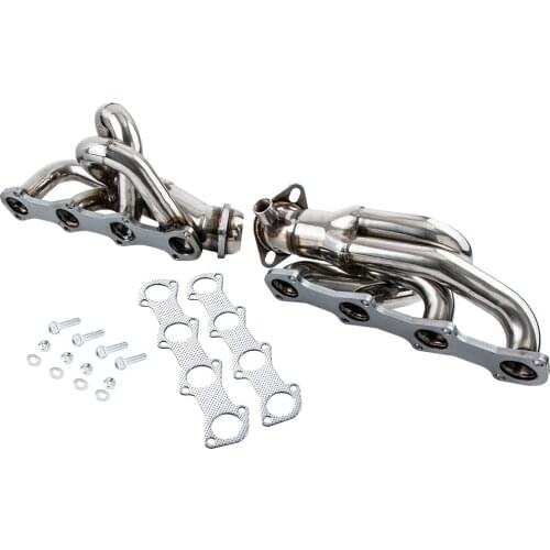 1pcs Exhaust Header Manifold FOR Ford F-250 F150 XLT 4.6L 1997 Stainless Tubular