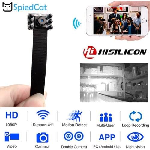 Full HD 1080P Wireless WIFI IP P2P Network Webcam Night vision Mini Lens Motion Activated Remote Connection Surveillance Camera