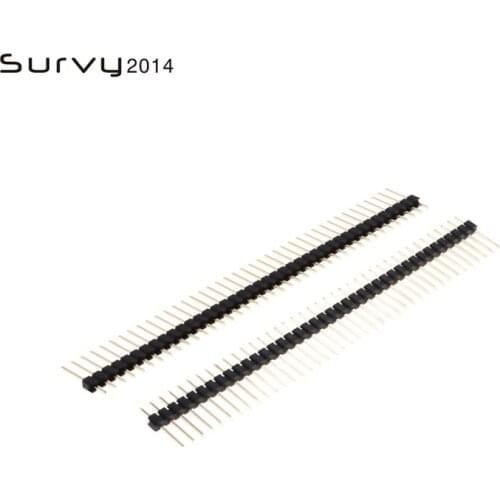 10 / 50PCS 40Pin header 40Pin 2.0mm 11mm long single row male fragile diy electronics