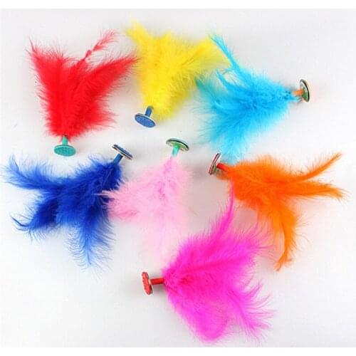 10pc Outdoor Shuttlecock China Kids Child Original Feather Kicking Jianzi Foot Sports Toy 15CM Game Brand