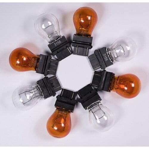 10pcs Car Turn Signal Brake Indicator Bulb Light White Amber Color Applicable to Applicable to American US vehicles
