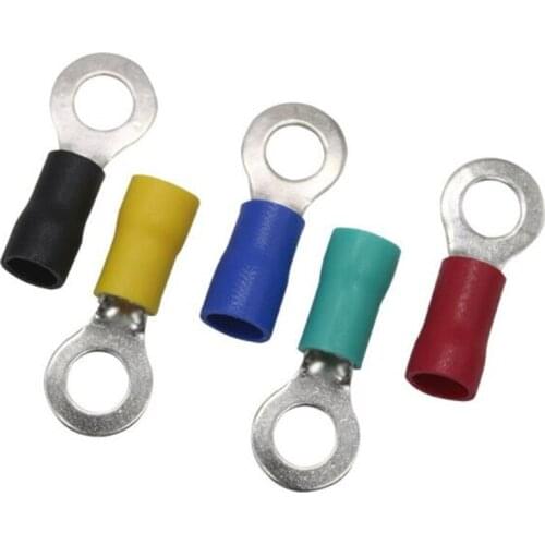 1000pcs RV1.25-4 Ring Insulated Wire Connector Electrical Crimp Terminal RV1.25-4 Cable Wire Connector