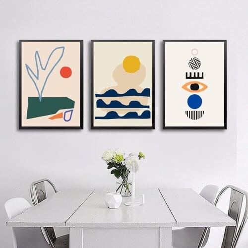 Abstract Scene Scandinavia Canvas Painting Wall Art Prints Poster Picture for Gallery Living Room Interior Home Decor