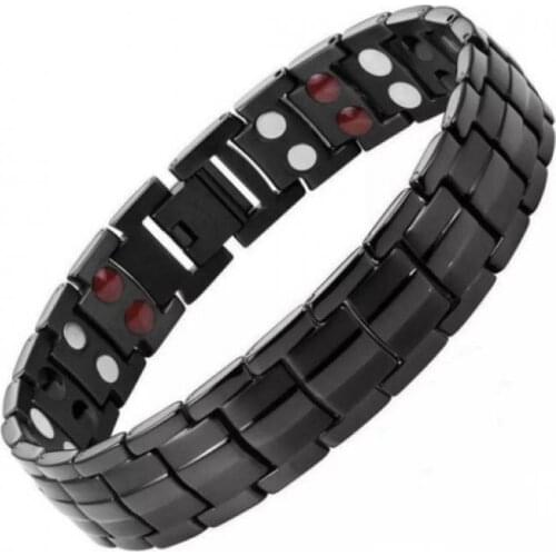 Anion Bracelet 15Mm Detachable Double Row Magnet Anion Bracelet for Men