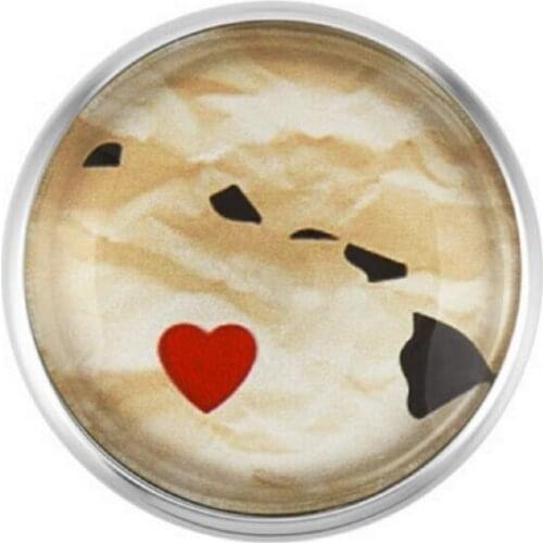 Hawaii State Snap Buttons Glass Buttons Snap Charms Fit 18mm Snap DIY Bracelets/Necklace Jewelry 20Pcs/lot