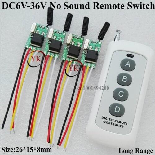 Truck Van Car Bus Light LED Strip Light Micro Remote Switch 6V-36V Wide Voltage Range 6V 7.4V 9V 12V 14V 16V 18V 24V 28V 36VTXRX