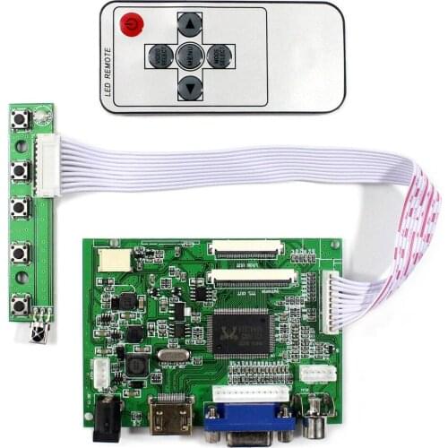 HD MI+VGA+2AV LCD Controller Board For 8inch 1024x768 HJ080IA-01B EJ080NA-04C HJ080IA-01E 40P LCD Screen