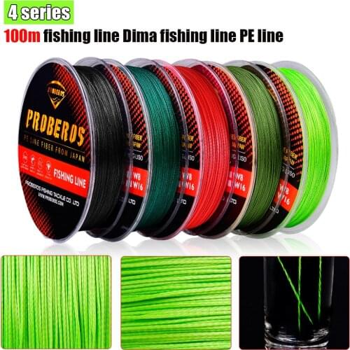 Fishing Line 4 Braided 6LB-100LB Floating Line Abrasion Resistant Smooth Casting PE Fishing Line Fishing Accessories New in 2021