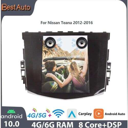 Best Auto Android 10.0 Multimedia Video Player 9“ Inches GPS Navigation Vertical Car Radio For Nissan New Teana 2012-2016