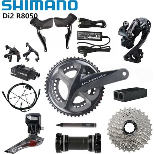 Shimano Di2 Ultegra R8050 6870 R9070 50/34T 53/59T 165/170/172.5/175mm 2*11 Speed Road Bike Bicycle Groupset Update R8000