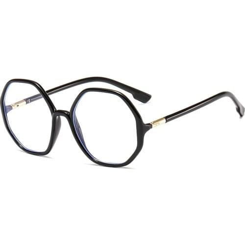 Polygon Anti-blue Light Optical Glasses For Woman Eyeglasses Flat Mirror Eyewear Female Computer oculos feminino Glasses ZN3371