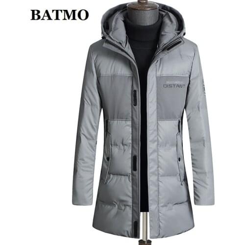 BATMO new arrival winter high quality 90% white duck down hooded jackets men,thicked parkas coat,209725