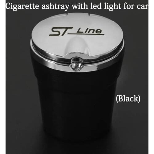 For Ford Focus mk2 st Vignale st-line f1 accessories Car Ashtray Blue Light Ashtray Ashtray Decoration Pattern customization