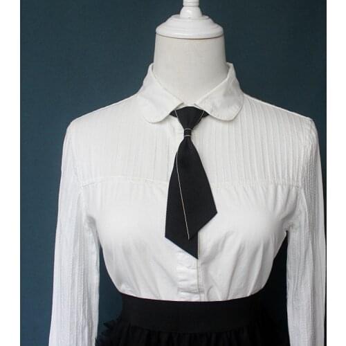 Simple Slim Neck Tie Mens and Womens Business Dress College Style Shirt Bowtie Collar Flower for Womens Children Accessories