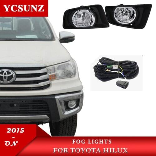 Fog Lights Lamp With Wire Harness Bulb Switch Replacement Accessories For Toyota Hilux Revo 2015 2016 2017 2018 2019 2020