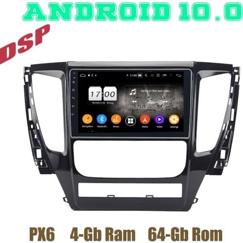 PX6 Android 10.0 Car GPS Radio HD Player for Mitsubishi Pajero Sport 2017 2018 2019 2020 DSP 4+64GB Auto Stereo Multimedia