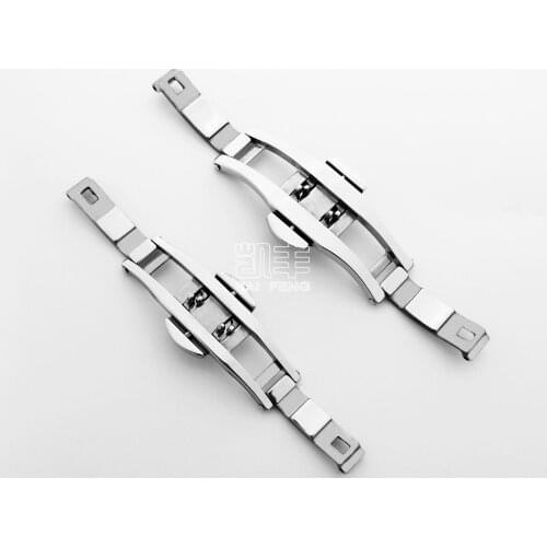 316L Stainless Steel Watch Band 5mm Clasp for Automatic Watch Strap Butterfly Buckle Button Accessories
