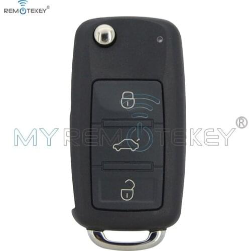 Remtekey 300 959 753AA flip remote key shell 3 button for VW Touareg 2004 2005 2006 2007 2008 2009 2010 2011 300959753AA