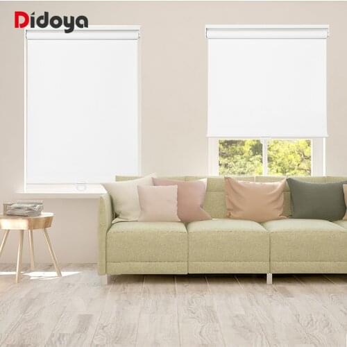 Spring Roller Shades Blackout Roller Blinds Drill System Office Kitchen Bed Room Full Shade Quality Window Blinds Custom Size