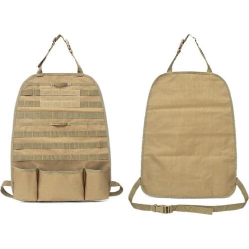 Tactical MOLLE Car Seat Back Organizer Backpack Vehicle Panel Car Seat Cover Protector Universal Fit Hunting Accessories 1