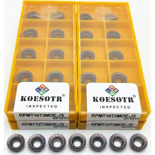 Lathe tool RPMT10T3MO E JS VP15TF high quality inner round carbide insert RPMT 10T3 MOECNC metal turning insert milling insert