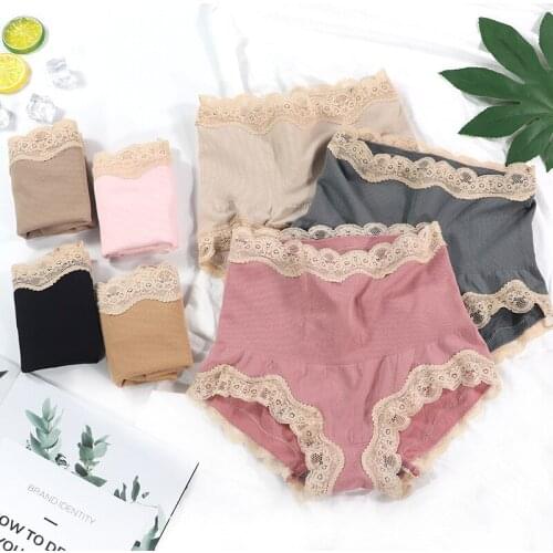3pcs/lot Women Sexy Panties High Waist Breathable Hip Shapers Slimming Underpants Tummy Underwear Soft Panty