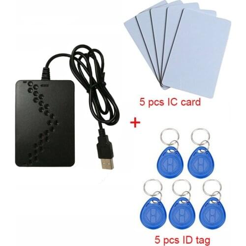 DWE CC RF 125khz rfid id card keyboard emulation nfc 13.56mhz ISO1443A USB desktop reader support Linux Windows