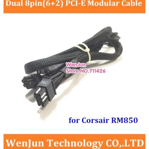 High Quality PSU 8 pin to Dual 8pin(6+2) PCI-E modular Power supply cable for Corsair RM850 modular PSU