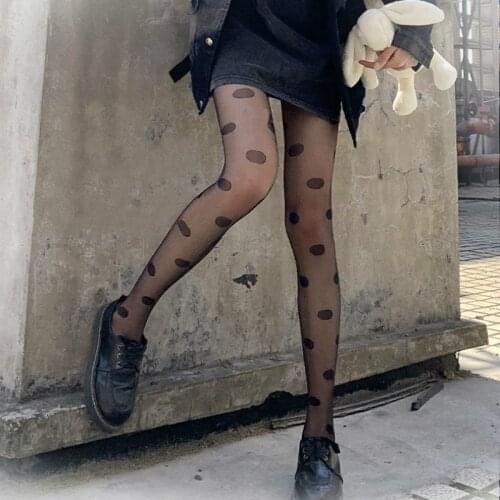 Women Transparent Tights Fashion Night Clubs Sheer Pantyhose 2021 New Sexy Over Knee Stockings Cute Sweet Thigh High Hosiery