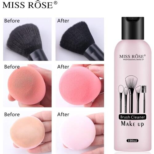 180ml Professional Powder Puff Cleaning Fluid Blush Shadow Eyebrow Brush Mask Makeup Brushes Sponge Beauty Tools Liquid Cleaner