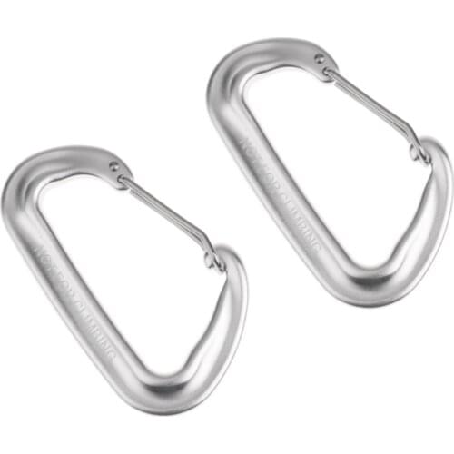 2Pcs Lightweight Spring Snap Clip Carabiner Outdoor Climbing Backpack Hooks