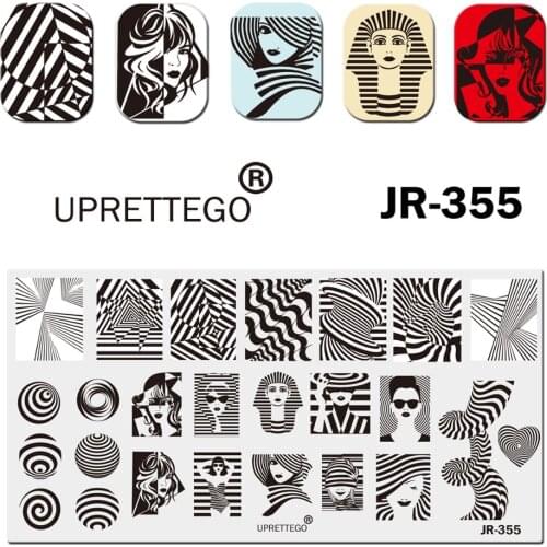 2020 Stainless Steel Stamping Plate Template Marble Pattern Khokhloma Christmas Pop Art Lady Alphabet Letter Text JR351-360