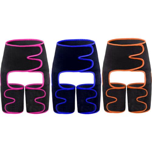 3 in 1 Waist Slim Thigh Trimmer Adjustable Girdle Leg Shaper Sweat Trainer For Women Workout Wrap Belts High Shapewear Slimmer