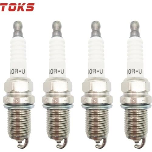TOKS 4pcs 90919-01166 High Quality Spark Plugs Fit For Toyota Sequoia 01-04 Tundra 00-04 V8 4.7L K20R-U