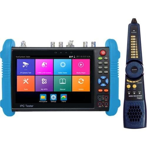 7inch IPC camera tester with the cable test 8MP AHD TVI CVI Multifunction with cable tracer/TDR/Multimeter DHL Free