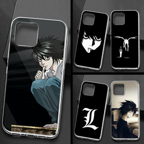 Anime Death Note L·Lawliet Phone Case for iPhone 11 12 pro XS MAX Mini 8 7 6 6S Plus X 5S SE 2020 XR