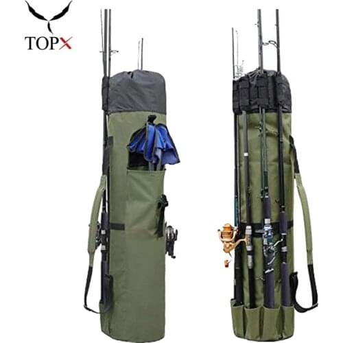 Large Capacity Bag For Fishing Rod Bag Fishing Bag Tackle Box Storage Tools Bag Multifunctional Traveling Case fishing Equipment
