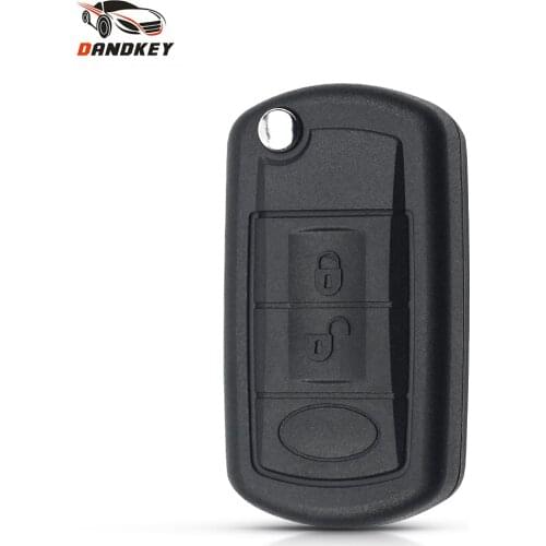 Dandkey 3 Buttons Remote Key Shell Folding Flip Case Fob Styling Blank For Land Rover Range Rover Sport LR3 Discovery