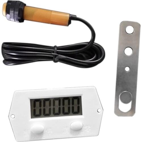 LCD Digital 0-99999 Counter 5 Digit Plus UP Gauge + Proximity Switch Sensor with Magnetic