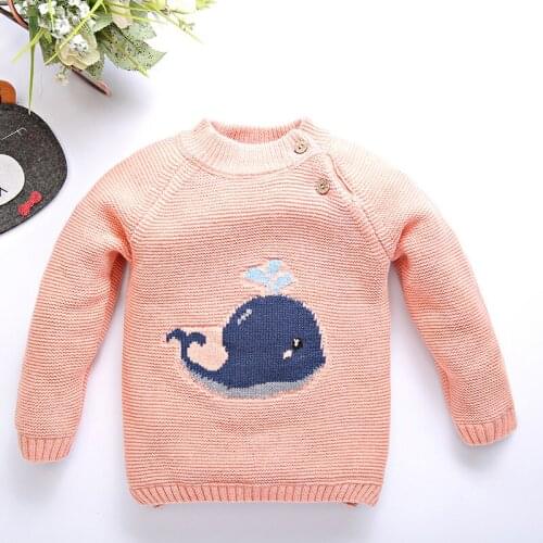 Kids Boys Girls Sweaters Clothes Baby Toddler Cardigan Warm Sweater Coats Children Cartoon Thicken Tops Wool Pullovers Clothing